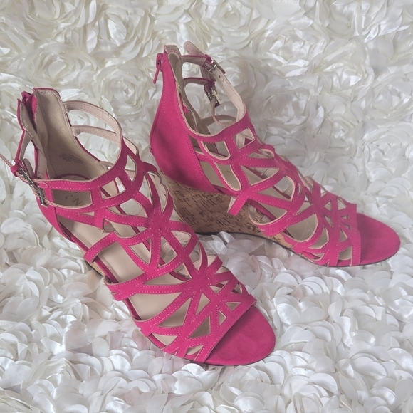 Nine West Shoes - Women's Hot Pink Wedges Size 9